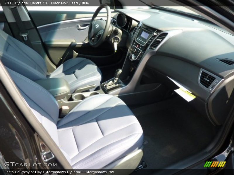 Black Noir Pearl / Blue 2013 Hyundai Elantra GT