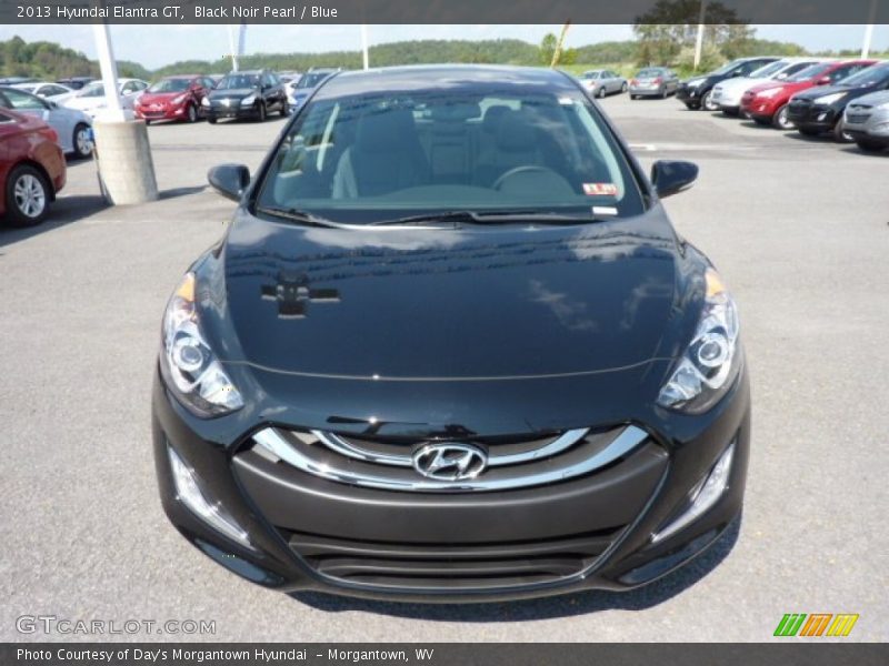 Black Noir Pearl / Blue 2013 Hyundai Elantra GT