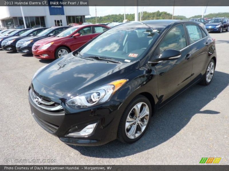 Black Noir Pearl / Blue 2013 Hyundai Elantra GT