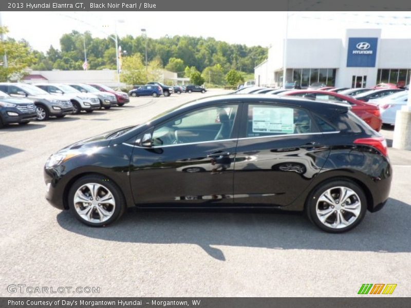 Black Noir Pearl / Blue 2013 Hyundai Elantra GT