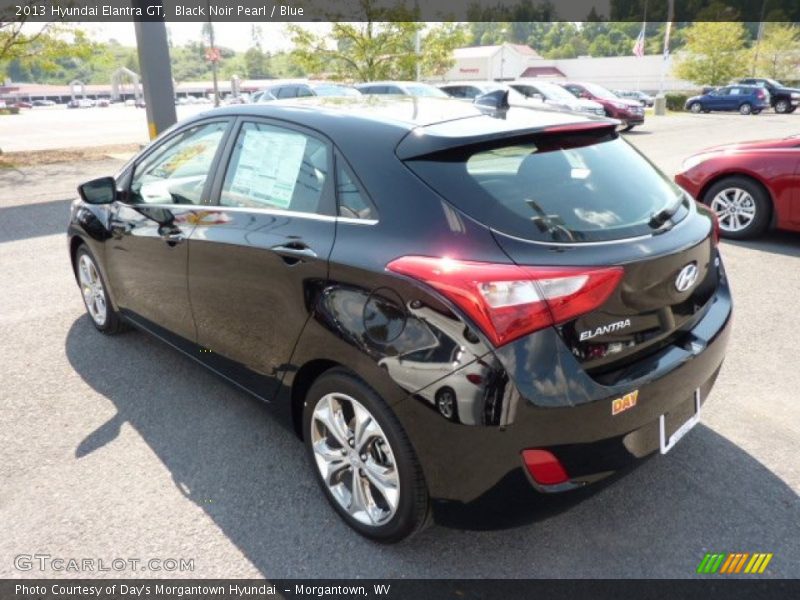 Black Noir Pearl / Blue 2013 Hyundai Elantra GT