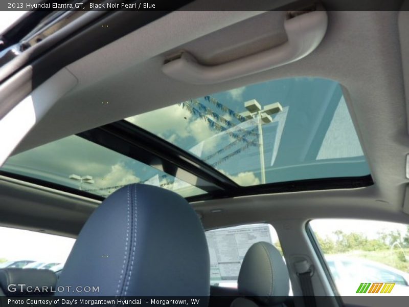 Black Noir Pearl / Blue 2013 Hyundai Elantra GT