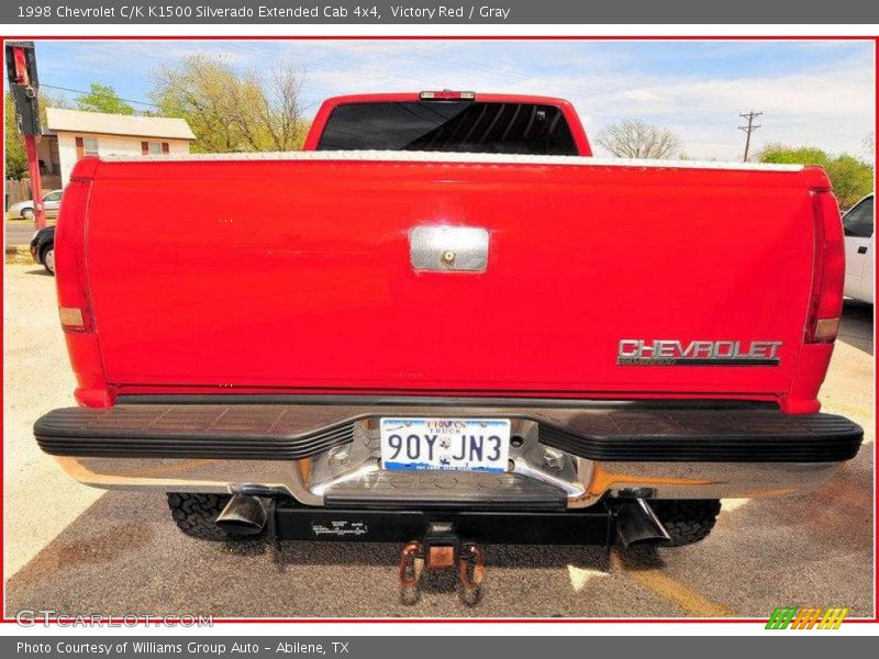 Victory Red / Gray 1998 Chevrolet C/K K1500 Silverado Extended Cab 4x4