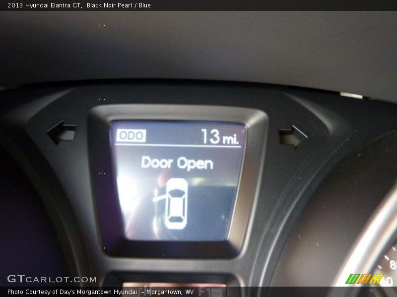 Black Noir Pearl / Blue 2013 Hyundai Elantra GT