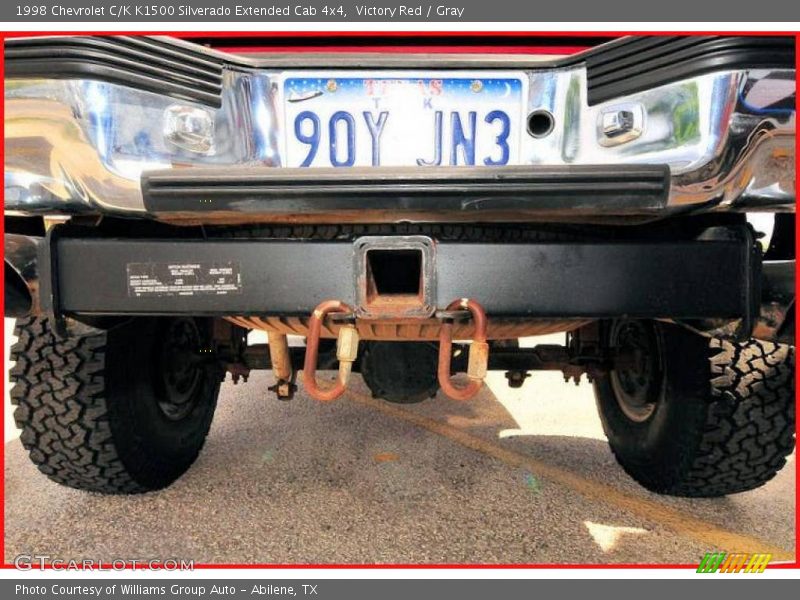 Victory Red / Gray 1998 Chevrolet C/K K1500 Silverado Extended Cab 4x4