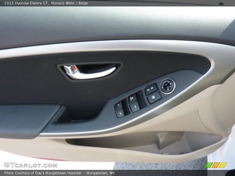 Monaco White / Beige 2013 Hyundai Elantra GT