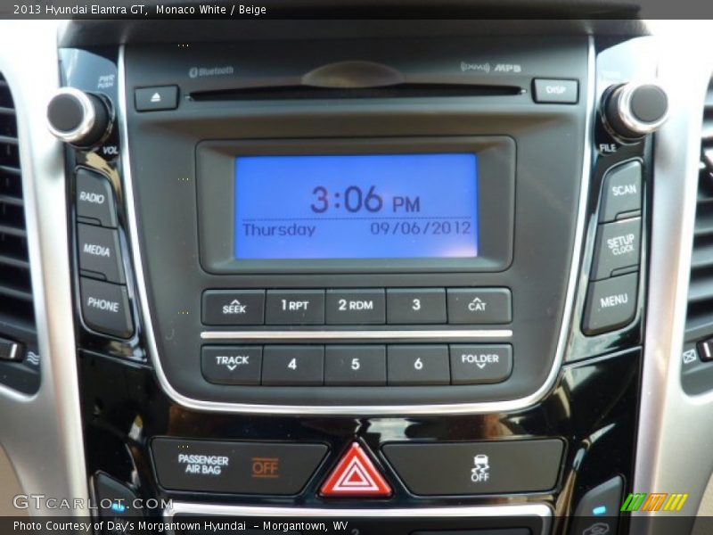 Monaco White / Beige 2013 Hyundai Elantra GT