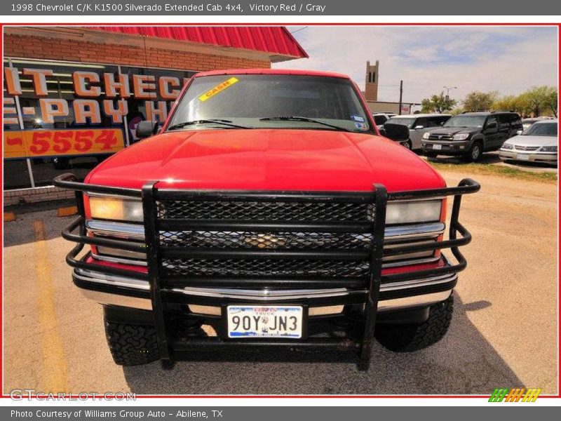 Victory Red / Gray 1998 Chevrolet C/K K1500 Silverado Extended Cab 4x4