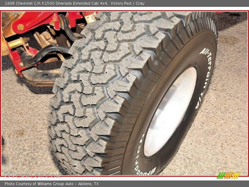 Victory Red / Gray 1998 Chevrolet C/K K1500 Silverado Extended Cab 4x4