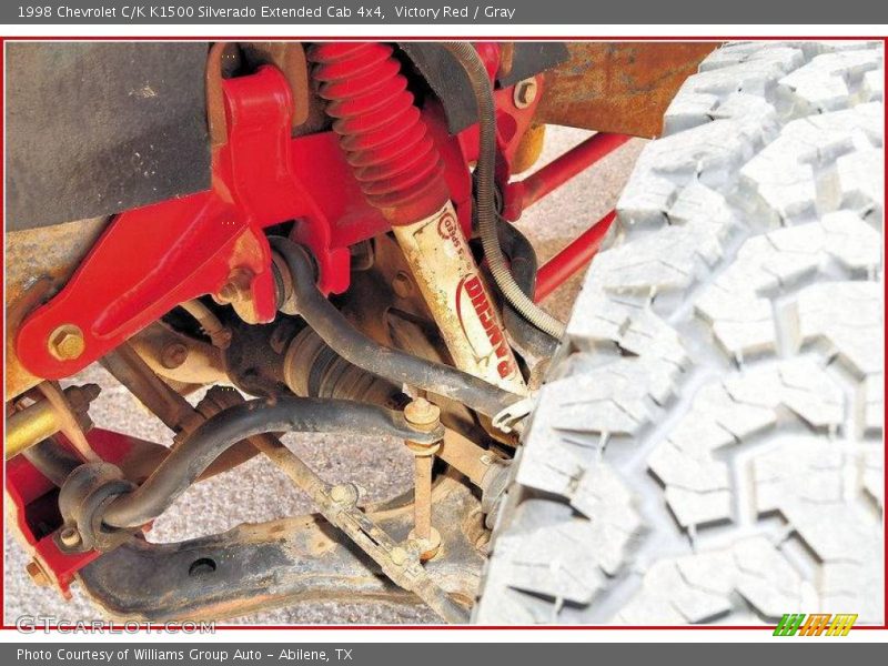 Victory Red / Gray 1998 Chevrolet C/K K1500 Silverado Extended Cab 4x4