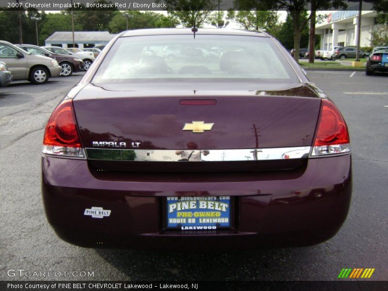Bordeaux Red / Ebony Black 2007 Chevrolet Impala LT