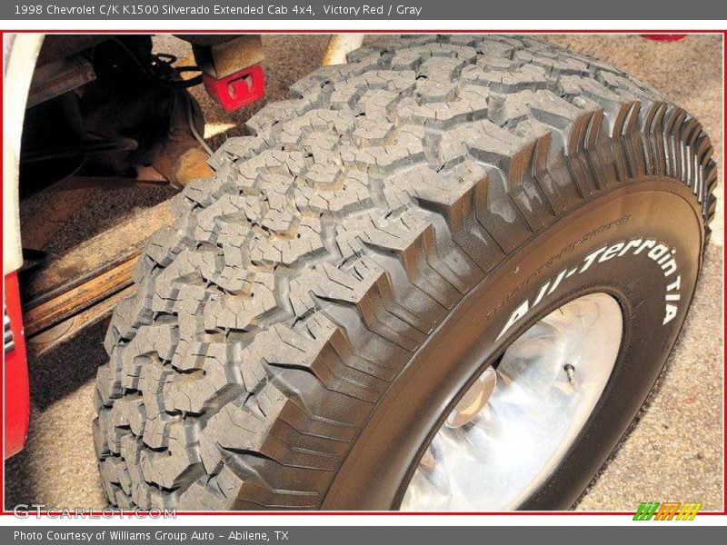 Victory Red / Gray 1998 Chevrolet C/K K1500 Silverado Extended Cab 4x4