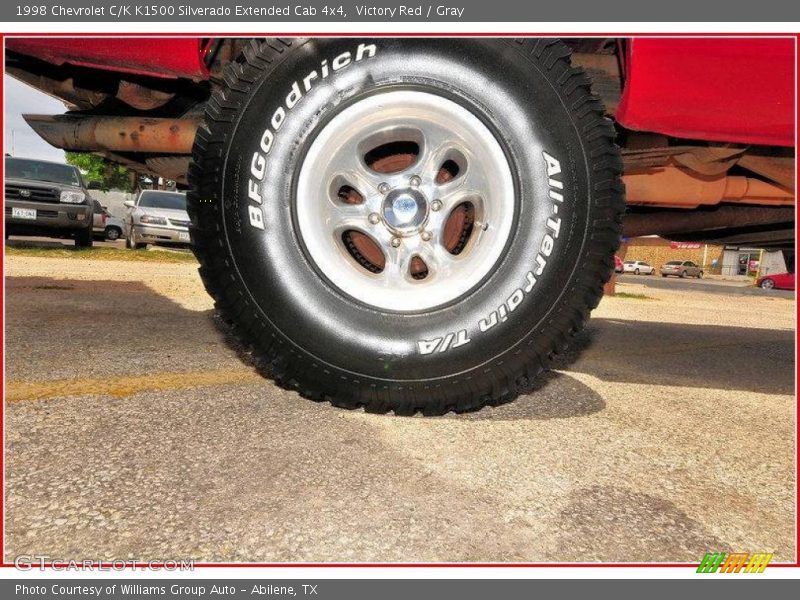 Victory Red / Gray 1998 Chevrolet C/K K1500 Silverado Extended Cab 4x4