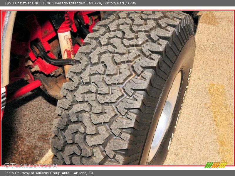 Victory Red / Gray 1998 Chevrolet C/K K1500 Silverado Extended Cab 4x4