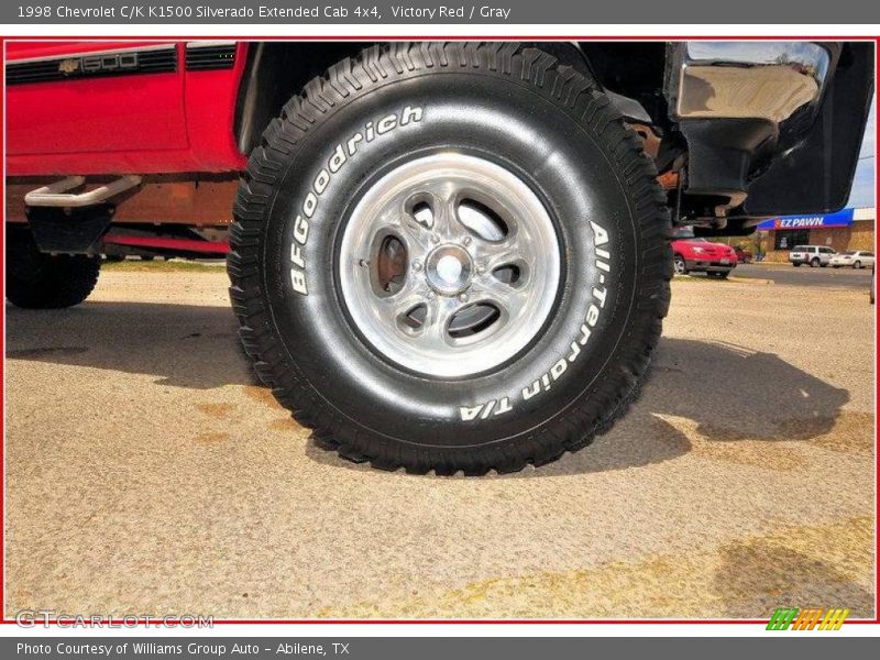 Victory Red / Gray 1998 Chevrolet C/K K1500 Silverado Extended Cab 4x4