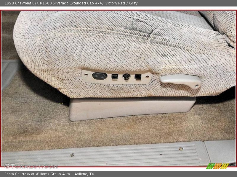 Victory Red / Gray 1998 Chevrolet C/K K1500 Silverado Extended Cab 4x4