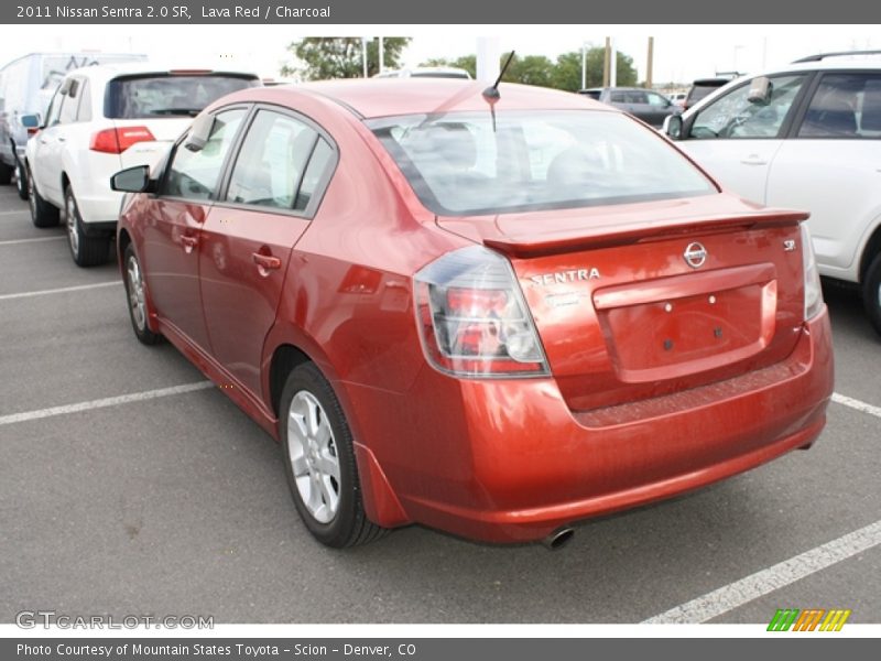 Lava Red / Charcoal 2011 Nissan Sentra 2.0 SR