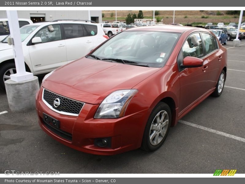 Lava Red / Charcoal 2011 Nissan Sentra 2.0 SR