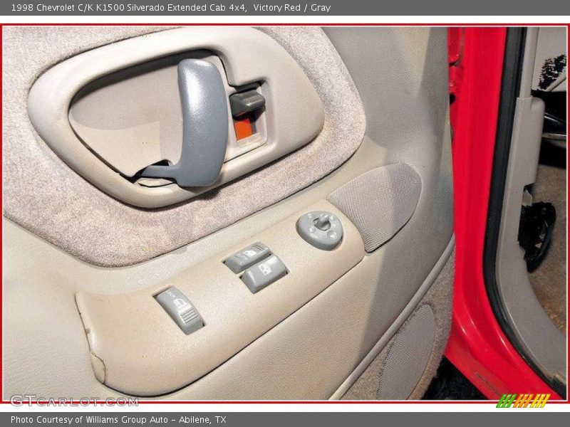 Victory Red / Gray 1998 Chevrolet C/K K1500 Silverado Extended Cab 4x4