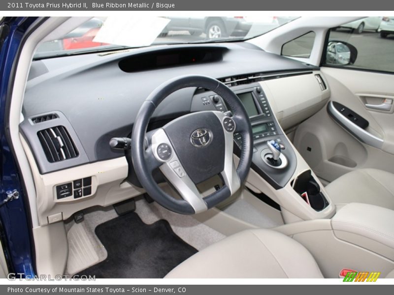 Blue Ribbon Metallic / Bisque 2011 Toyota Prius Hybrid II