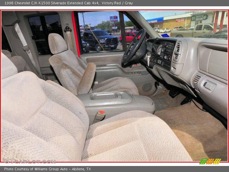Victory Red / Gray 1998 Chevrolet C/K K1500 Silverado Extended Cab 4x4