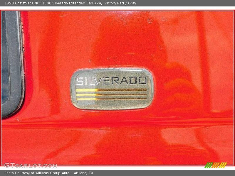 Victory Red / Gray 1998 Chevrolet C/K K1500 Silverado Extended Cab 4x4