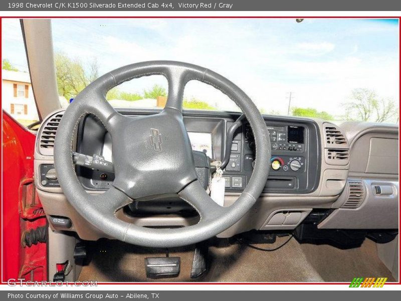 Victory Red / Gray 1998 Chevrolet C/K K1500 Silverado Extended Cab 4x4