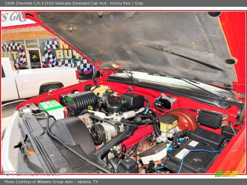 Victory Red / Gray 1998 Chevrolet C/K K1500 Silverado Extended Cab 4x4