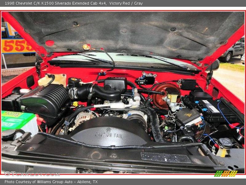 Victory Red / Gray 1998 Chevrolet C/K K1500 Silverado Extended Cab 4x4