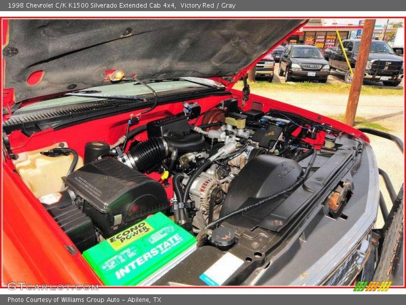 Victory Red / Gray 1998 Chevrolet C/K K1500 Silverado Extended Cab 4x4