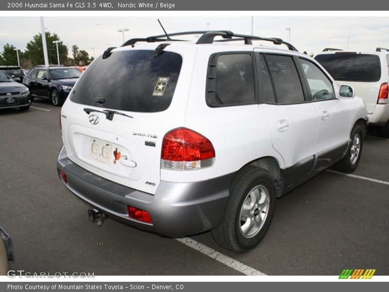Nordic White / Beige 2006 Hyundai Santa Fe GLS 3.5 4WD