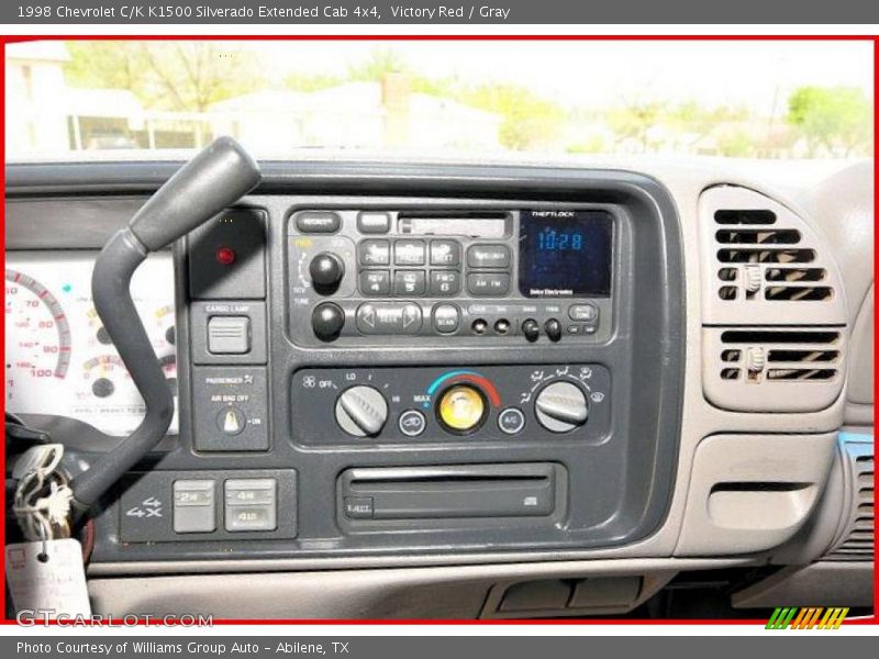 Victory Red / Gray 1998 Chevrolet C/K K1500 Silverado Extended Cab 4x4