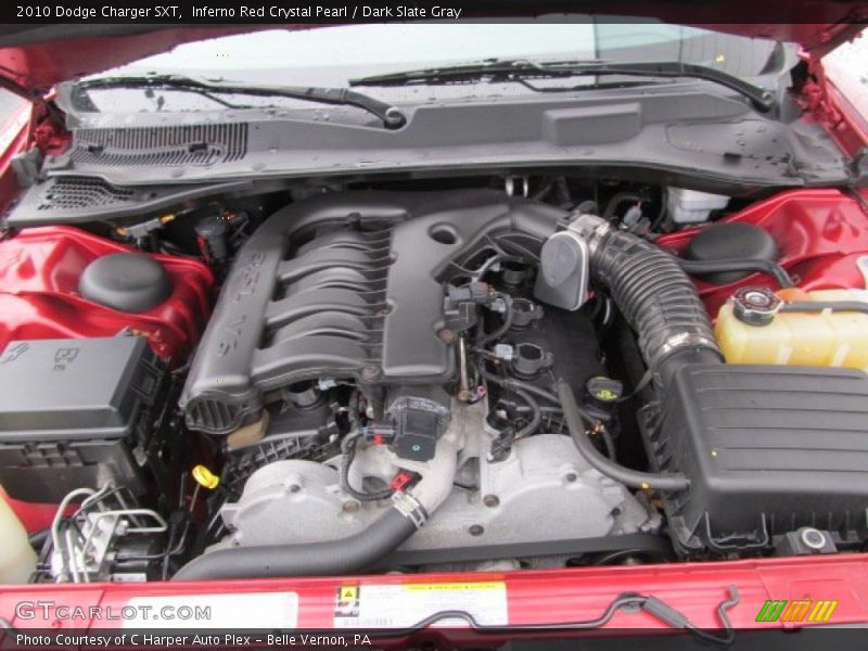 Inferno Red Crystal Pearl / Dark Slate Gray 2010 Dodge Charger SXT