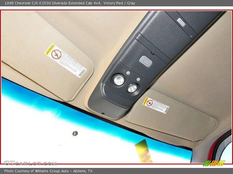Victory Red / Gray 1998 Chevrolet C/K K1500 Silverado Extended Cab 4x4
