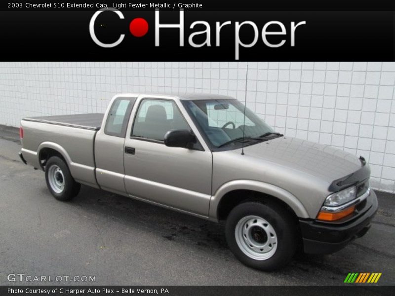 Light Pewter Metallic / Graphite 2003 Chevrolet S10 Extended Cab