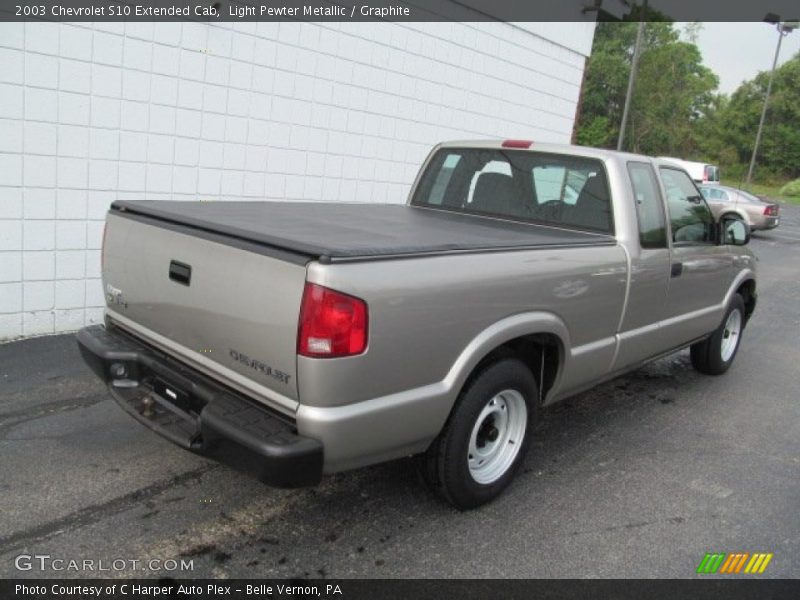 Light Pewter Metallic / Graphite 2003 Chevrolet S10 Extended Cab