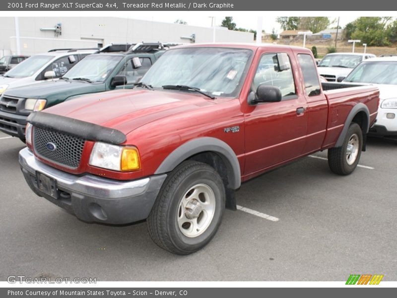 Toreador Red Metallic / Dark Graphite 2001 Ford Ranger XLT SuperCab 4x4