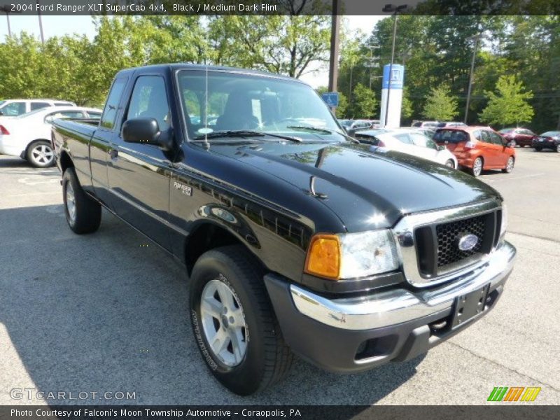 Black / Medium Dark Flint 2004 Ford Ranger XLT SuperCab 4x4