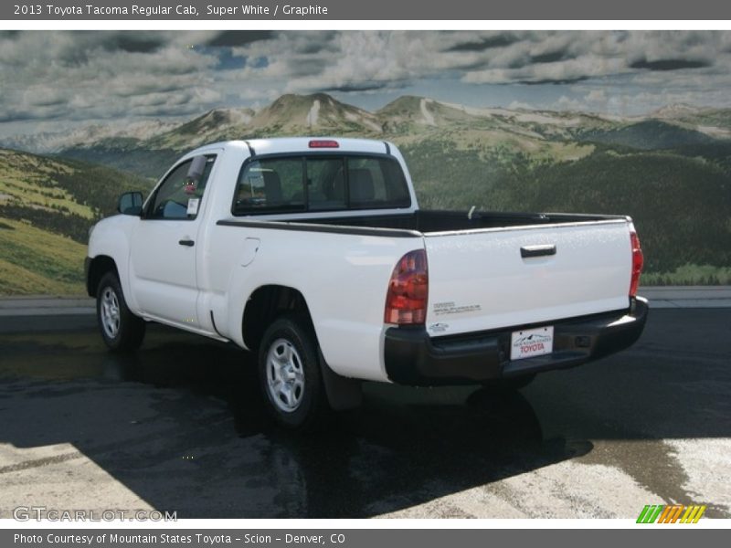 Super White / Graphite 2013 Toyota Tacoma Regular Cab