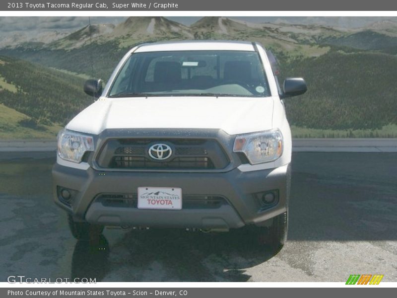 Super White / Graphite 2013 Toyota Tacoma Regular Cab