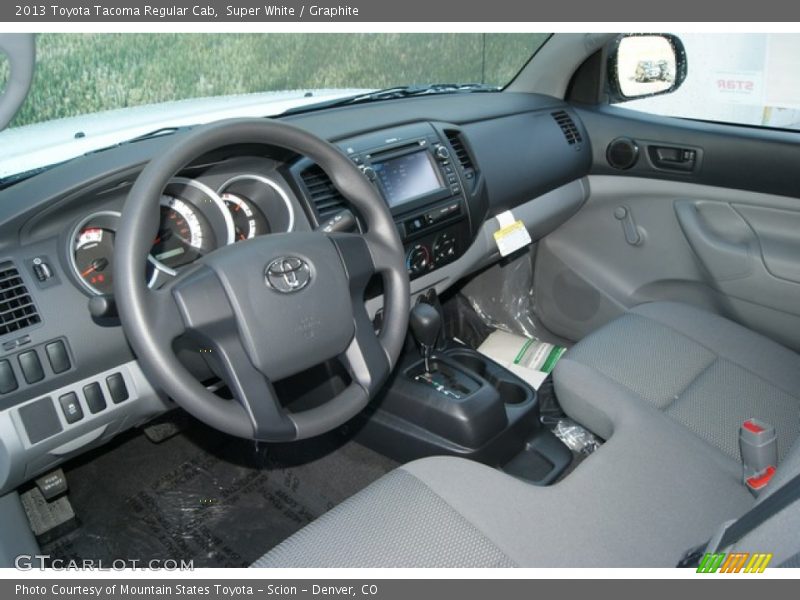 Super White / Graphite 2013 Toyota Tacoma Regular Cab