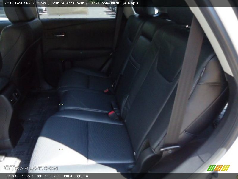 Starfire White Pearl / Black/Ebony Birds Eye Maple 2013 Lexus RX 350 AWD
