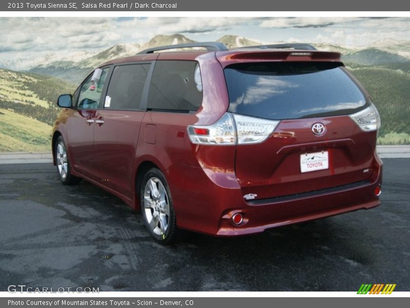 Salsa Red Pearl / Dark Charcoal 2013 Toyota Sienna SE