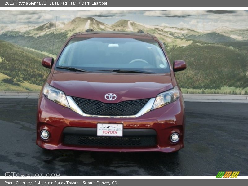 Salsa Red Pearl / Dark Charcoal 2013 Toyota Sienna SE