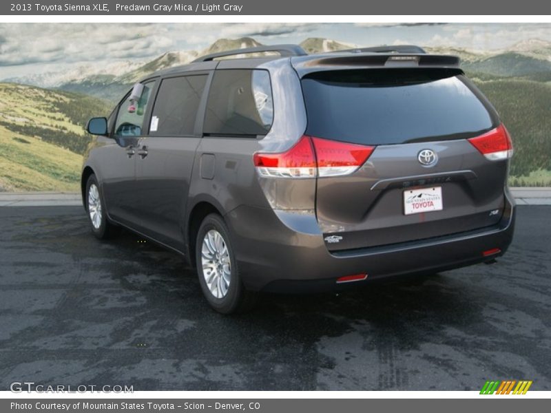 Predawn Gray Mica / Light Gray 2013 Toyota Sienna XLE