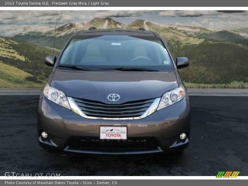 Predawn Gray Mica / Light Gray 2013 Toyota Sienna XLE