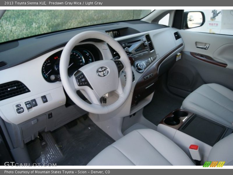 Predawn Gray Mica / Light Gray 2013 Toyota Sienna XLE