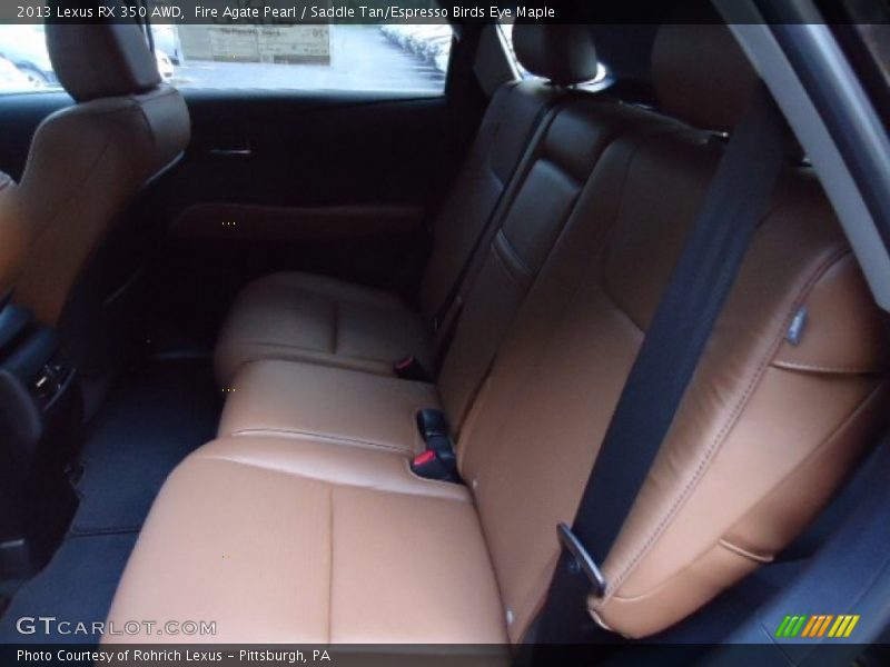 Fire Agate Pearl / Saddle Tan/Espresso Birds Eye Maple 2013 Lexus RX 350 AWD