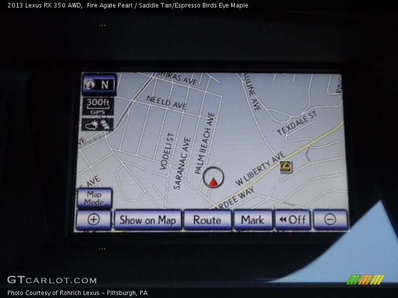 Fire Agate Pearl / Saddle Tan/Espresso Birds Eye Maple 2013 Lexus RX 350 AWD