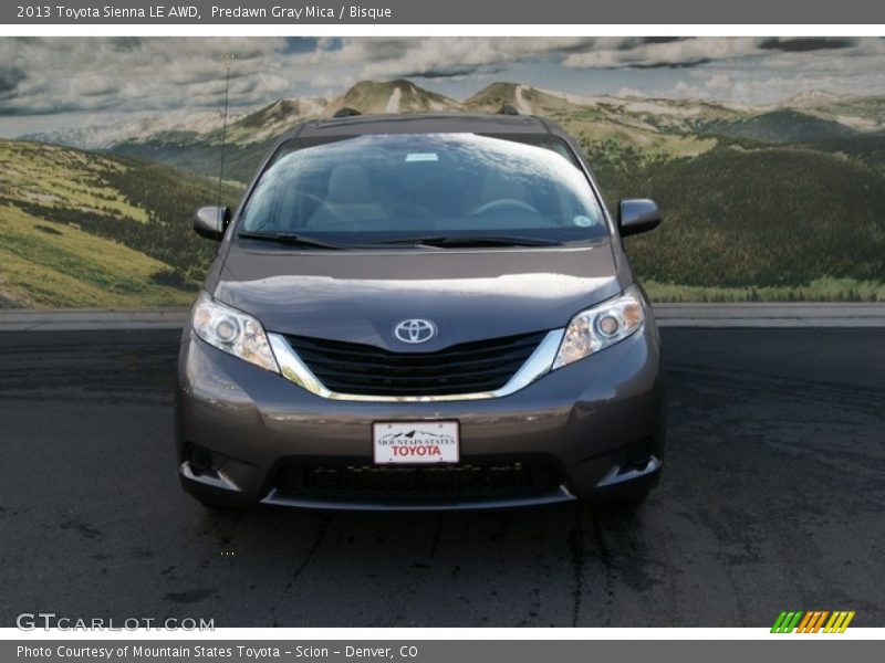 Predawn Gray Mica / Bisque 2013 Toyota Sienna LE AWD